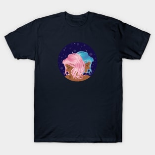 Twin girls as Gemini zodiac sign T-Shirt